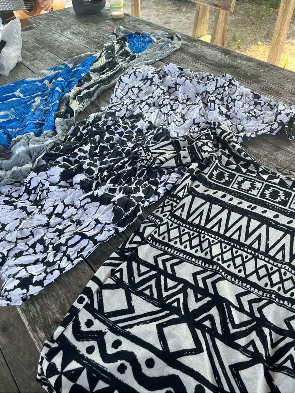 Three summer dresses, one maxi/midi/mini , inika Xl, trac/I love Bali